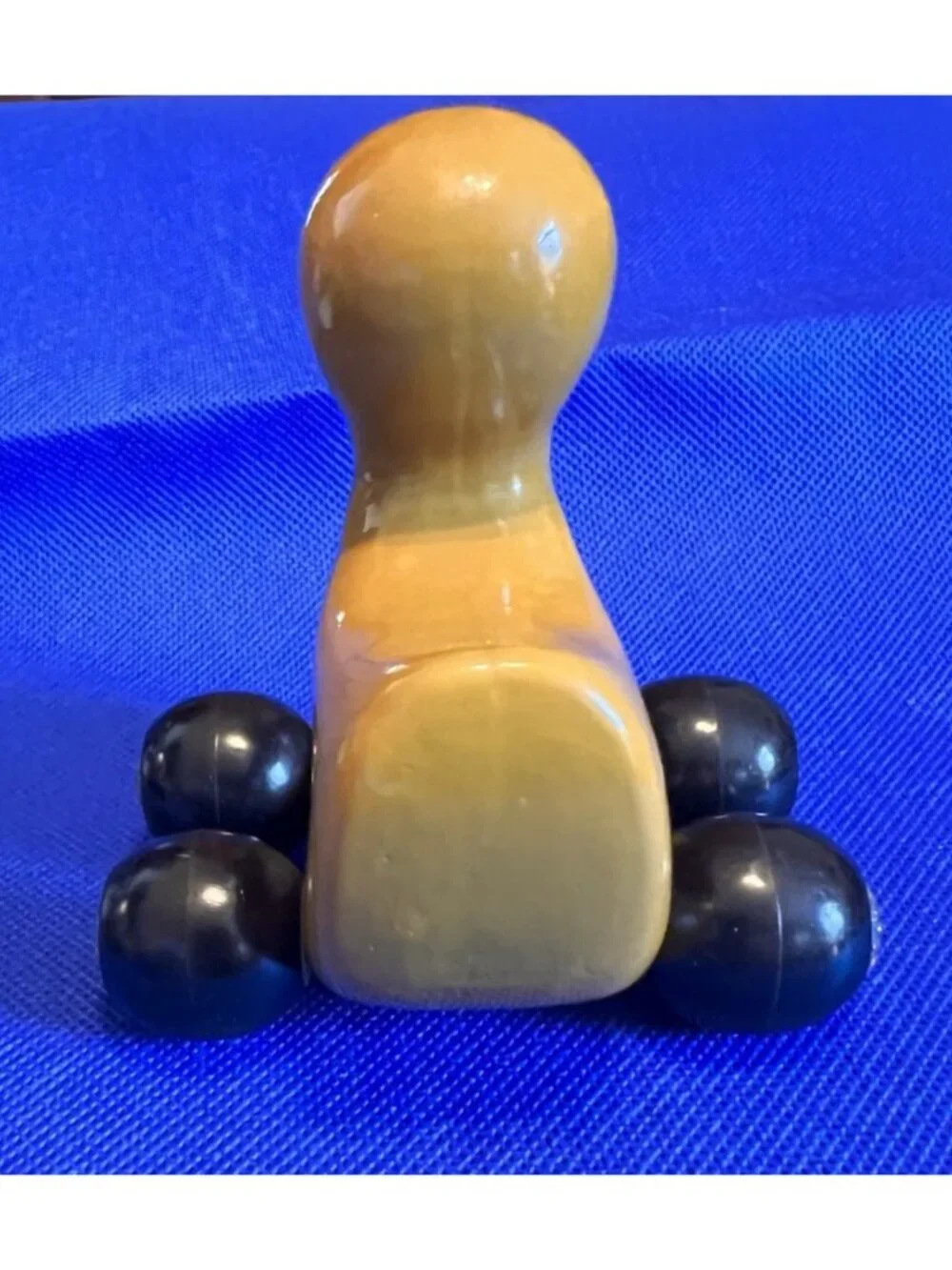 Steiff Knopf Im Our Duck Toy Laquer Painted Wood Rolling Wheels MCM Design